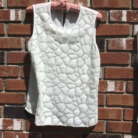 Two cream colored Tops: Vince Camuto / NY & Co. - Picture 2 of 11